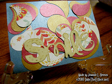 “Smile” – My First Artist Trading Card (ATC)