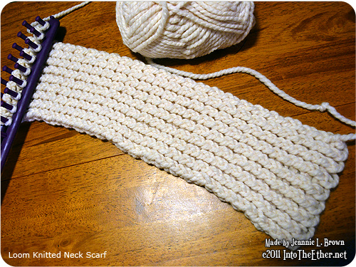 Loom Knitted Neck Scarf