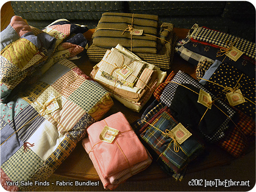 Yard Sale Finds – Fabric Bundles!