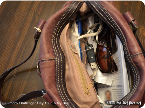 30 Day Photo Challenge: Day 18-In My Bag
