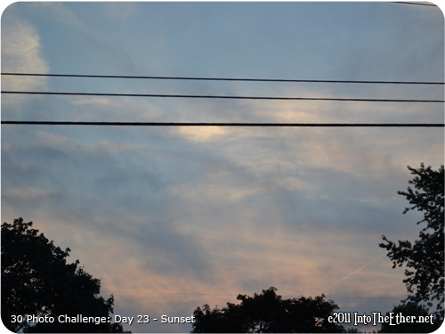 30 Day Photo Challenge: Day 23-Sunset