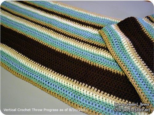 Crochet Vertical Throw Progress – Honest, I didn’t ruin it!