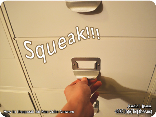 How to Un-squeak Your Jetmax Cube Drawers