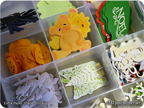 Extra Die-Cut and Paper Punch Storage