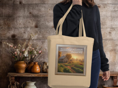 Finding Joy in the Simple Things | Khaki Eco Tote Bag