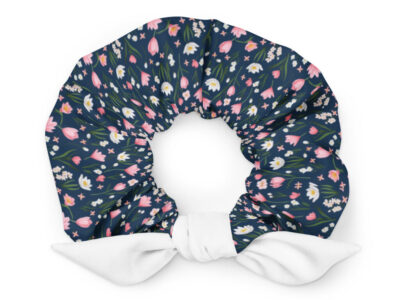 Nighttime Floral | Recycled Fabric Scrunchies