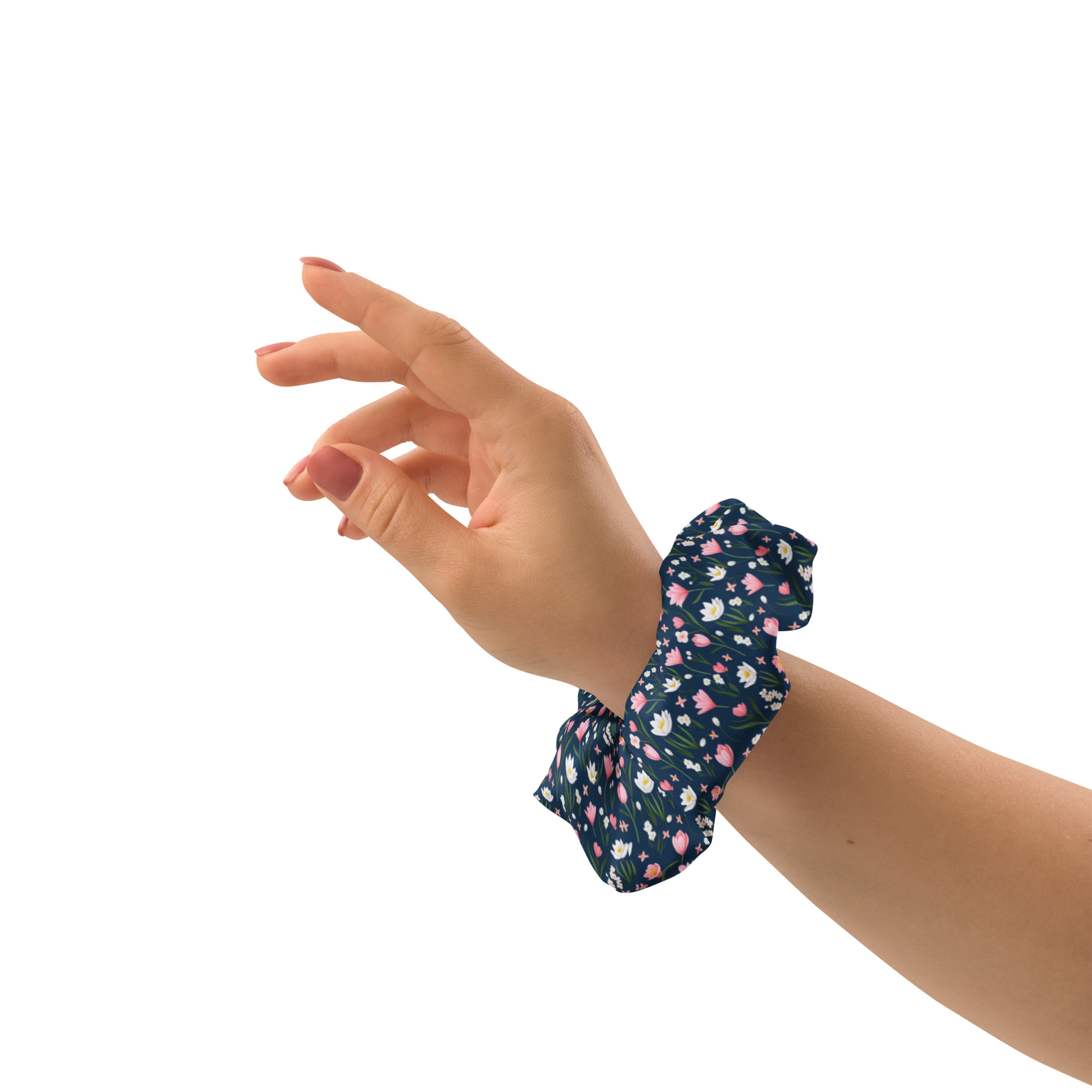 Nighttime Floral | Recycled Fabric Scrunchies