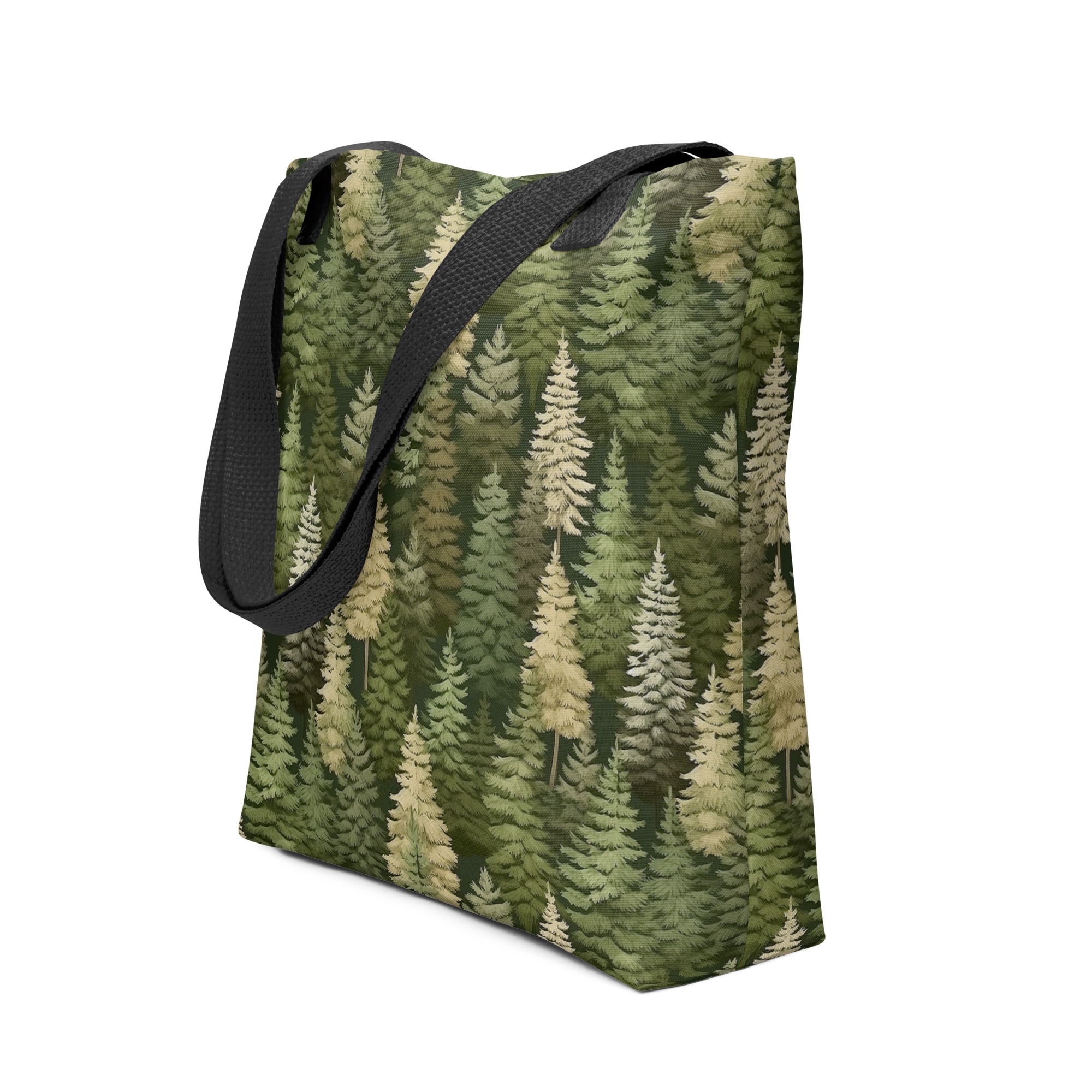 I Can See the Forest for the Trees | Pine Tree Forest Pattern | All Over Print Tote Bag