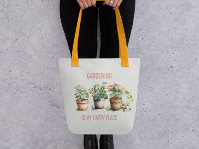 Gardening is My Happy Place | Gifts for Gardeners | Tote bag