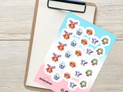 Glimmerlings! | Cute Fantasy Creatures | Gen 1 |  Planner / Sticker Sheets (25 pc.)