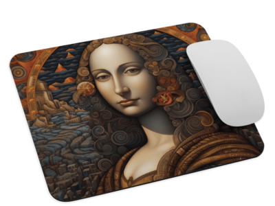 Art Nouveau Mona Lisa Mousepad