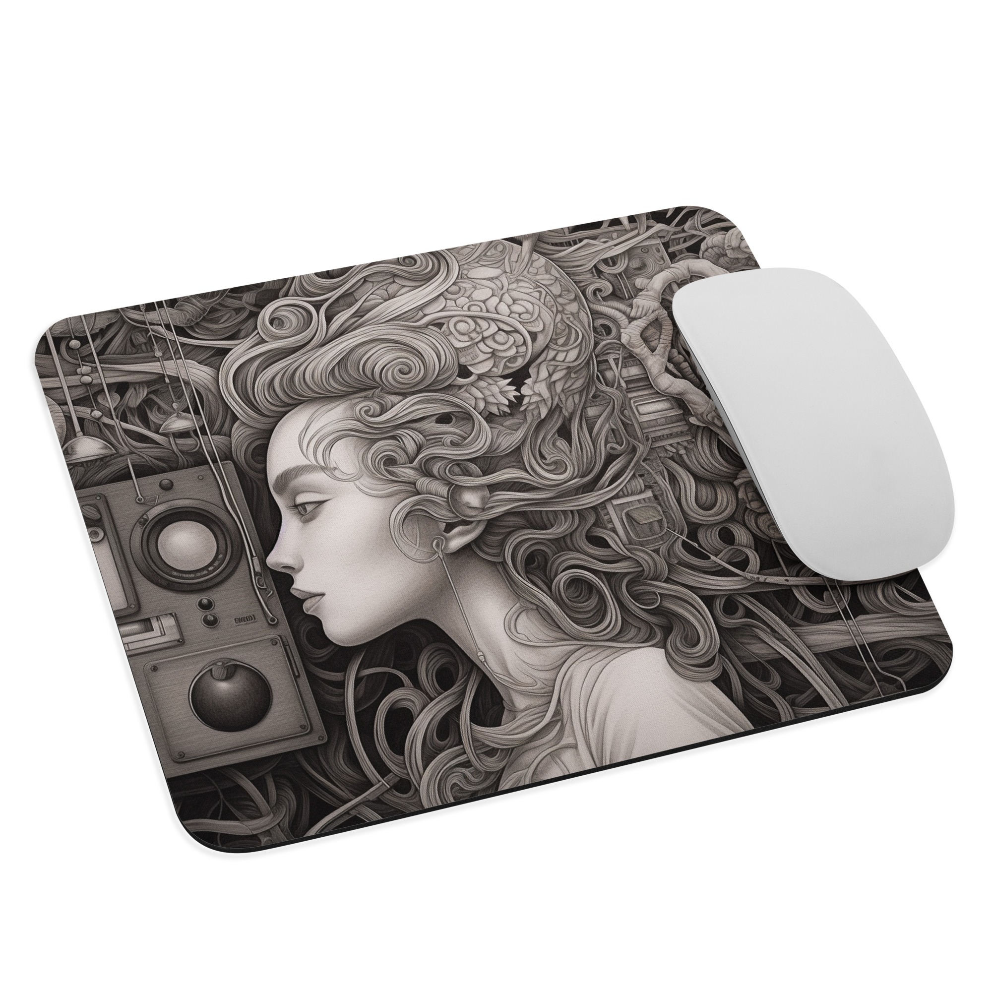 Tangled in Compulsion | Inspired by Binge Watching TV Shows | Fantasy Artwork |  Mouse pad