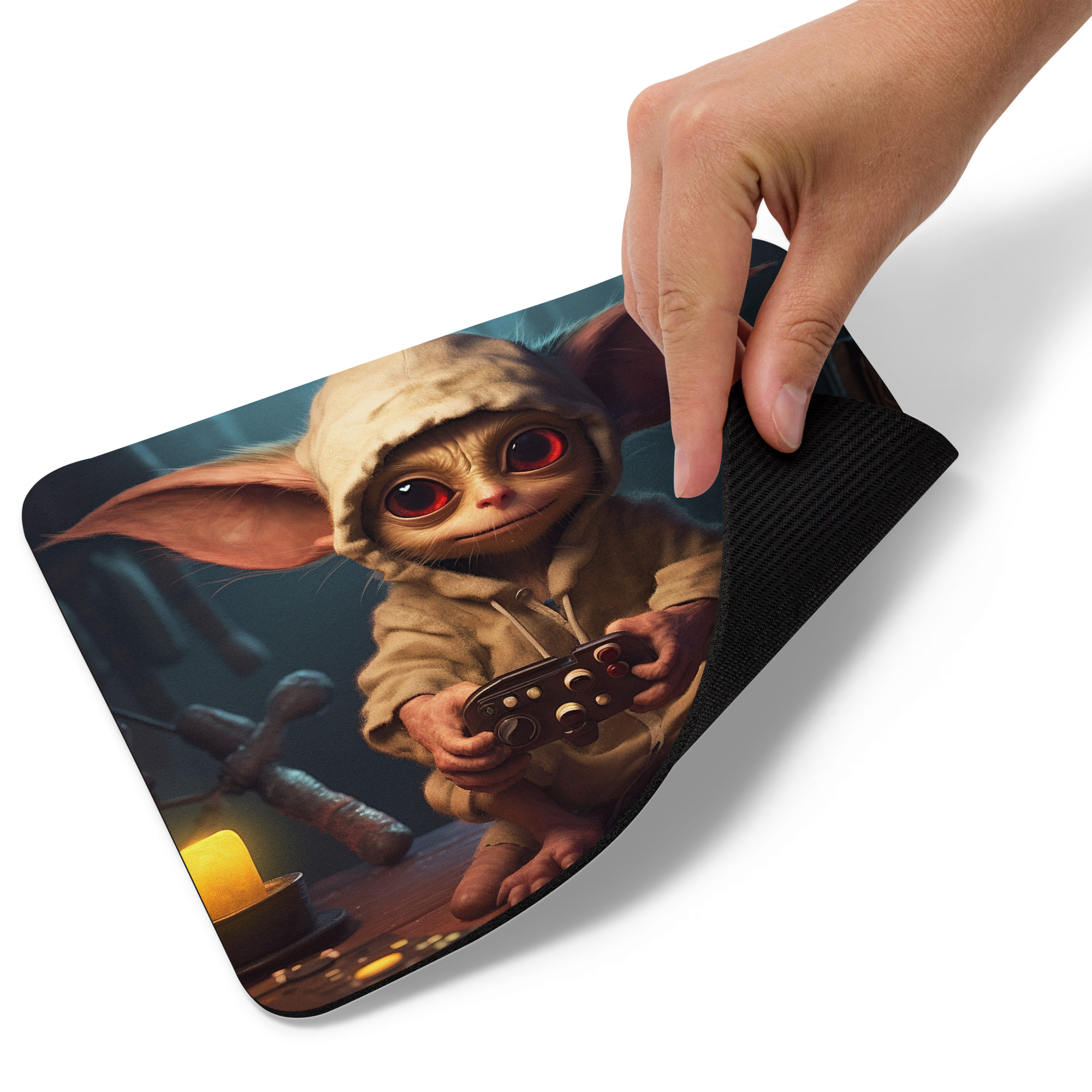 Little Gremlin Gamer | Fantasy Artwork | Mouse pad