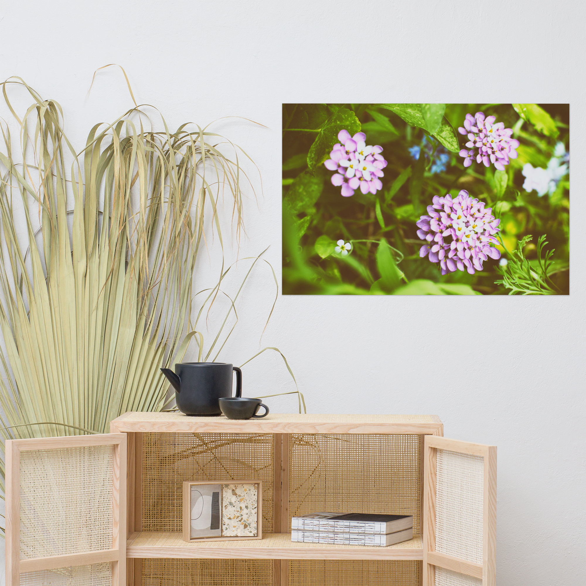 Purple Zinnia | Wildflower Photo Poster